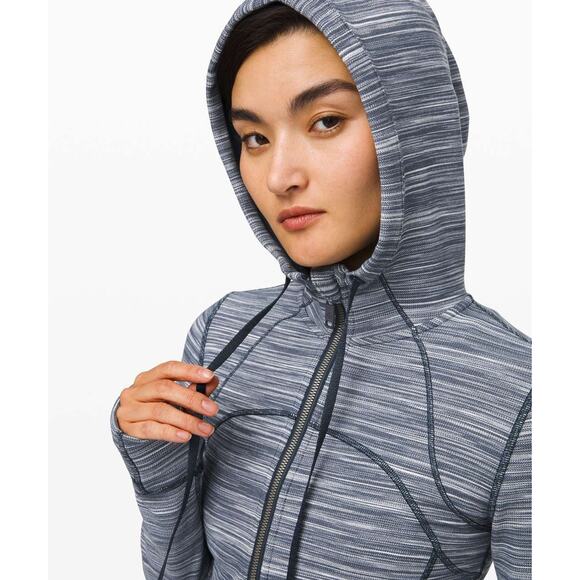 Lululemon Hooded Define Jacket Nulu Mini Space Dye Herringbone Heathered - 6 - Picture 2 of 5